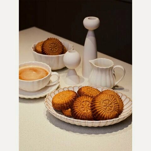 Изображение товара Печенье песочное "Солнышко" с начинкой из финика и кураги, без сахара, 700 г