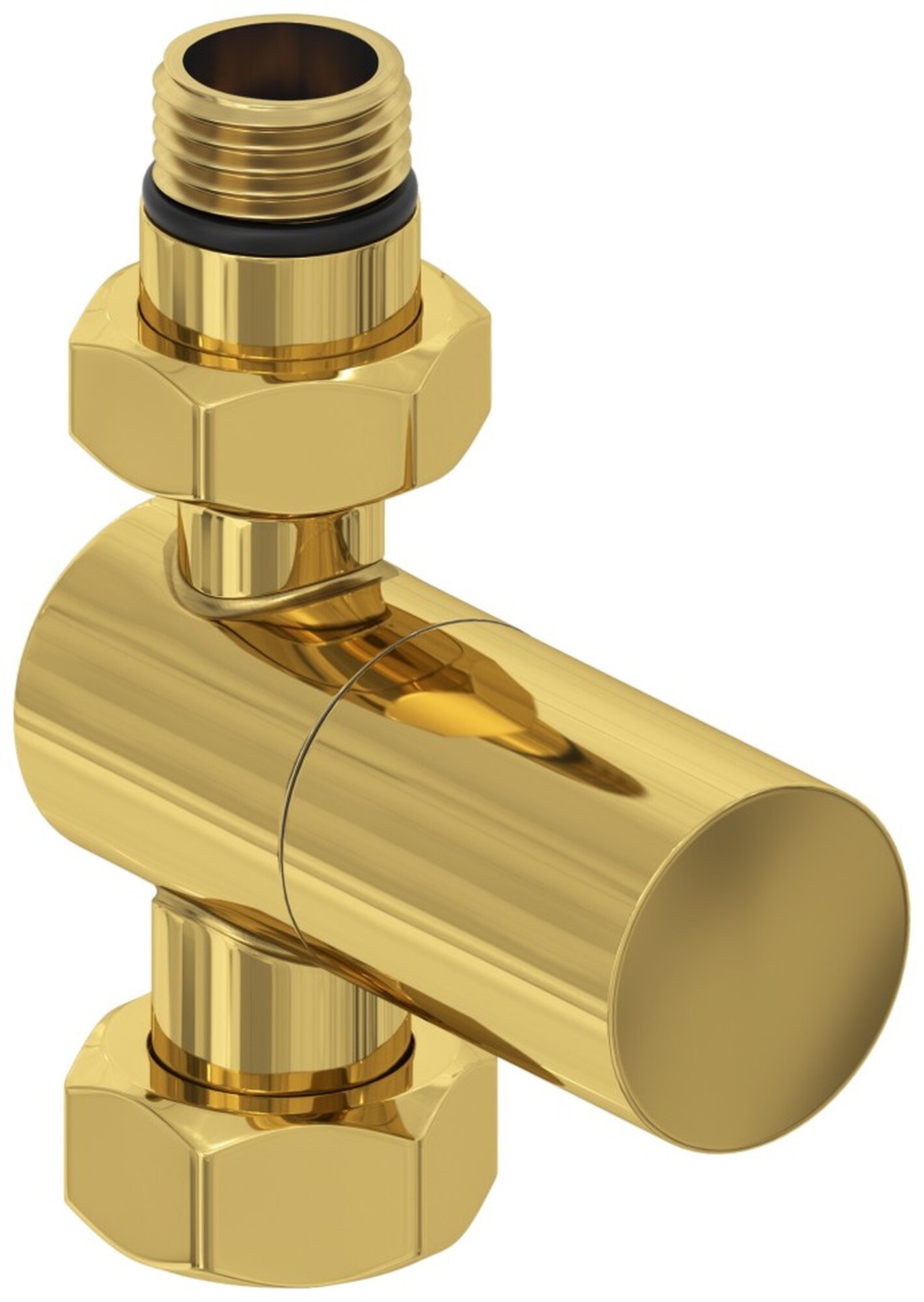 Вентиль Сунержа, прямой, стальной, золотистый, G 1/2", G 3/4", 1 шт