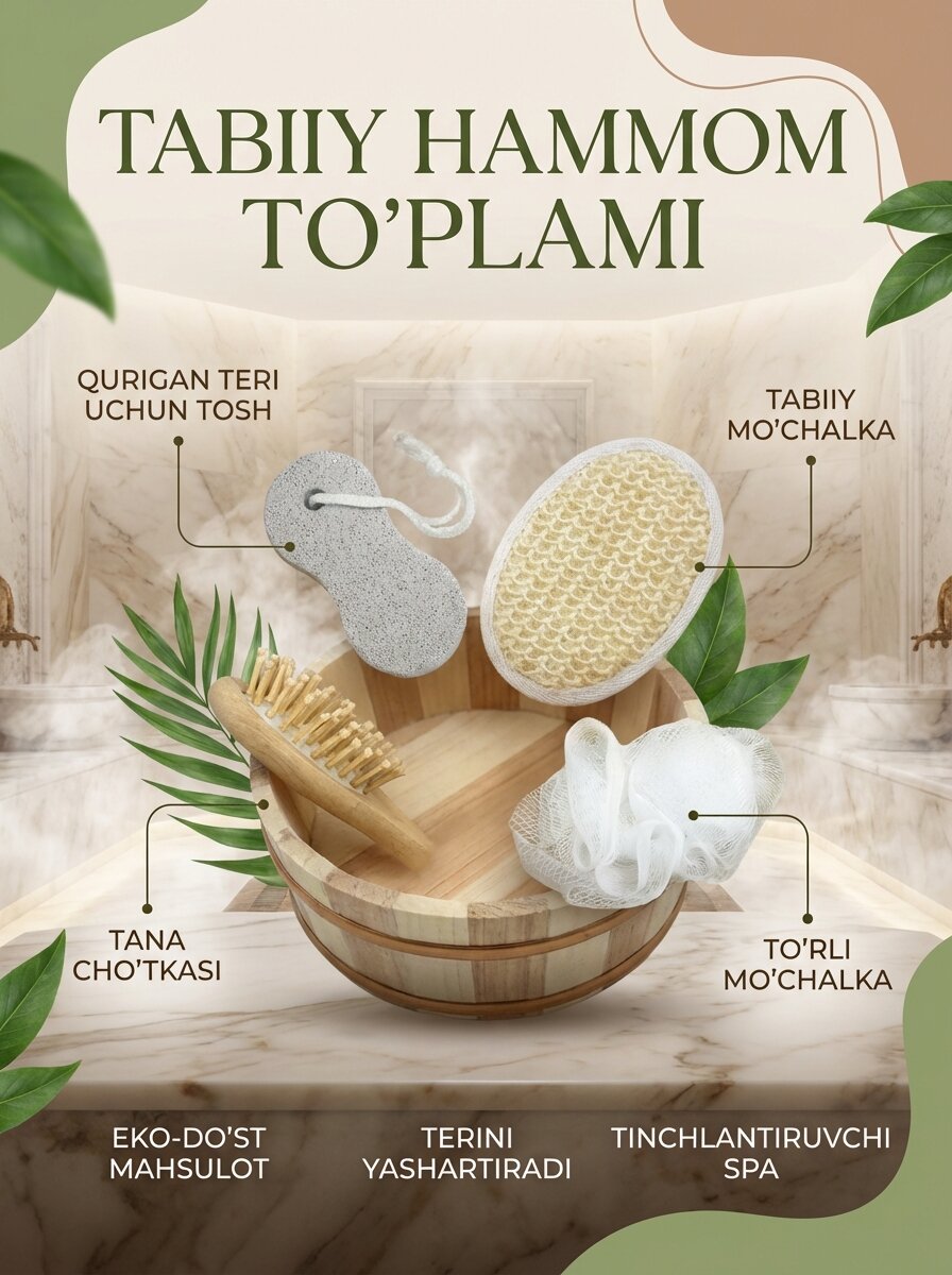 Подарочный СПА-набор для ванны и сауны, 4 в 1 (в деревянном ушате)