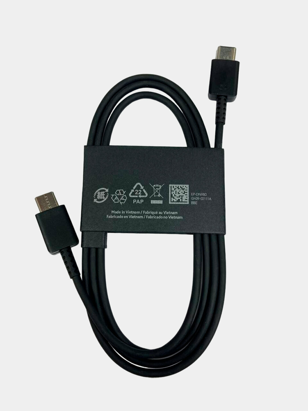 Кабель для быстрой зарядки 5А, TYP-C TYP-C, 45ВтТип-C на Type-C — подходит для современных смартфонов — фото 1