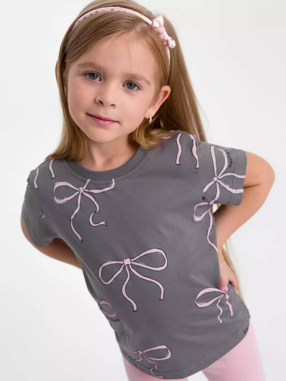 Футболка neo, размер 98, серый — фото 1