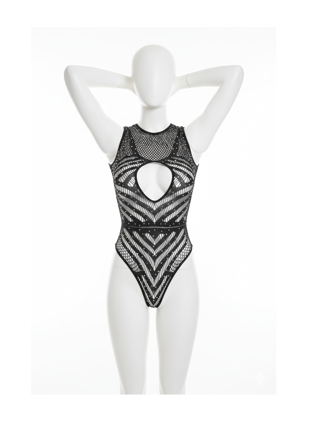 Пеньюар , размер СТАНДАРТ, черный — фото 1