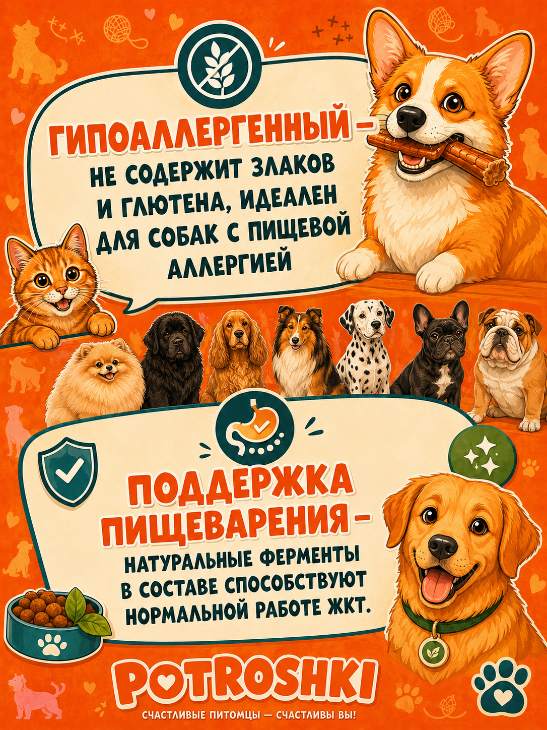 Лакомство для собак "Бычий корень", размер XL - 30 см, говяжий вкус, натуральный, 500 г — фото 1