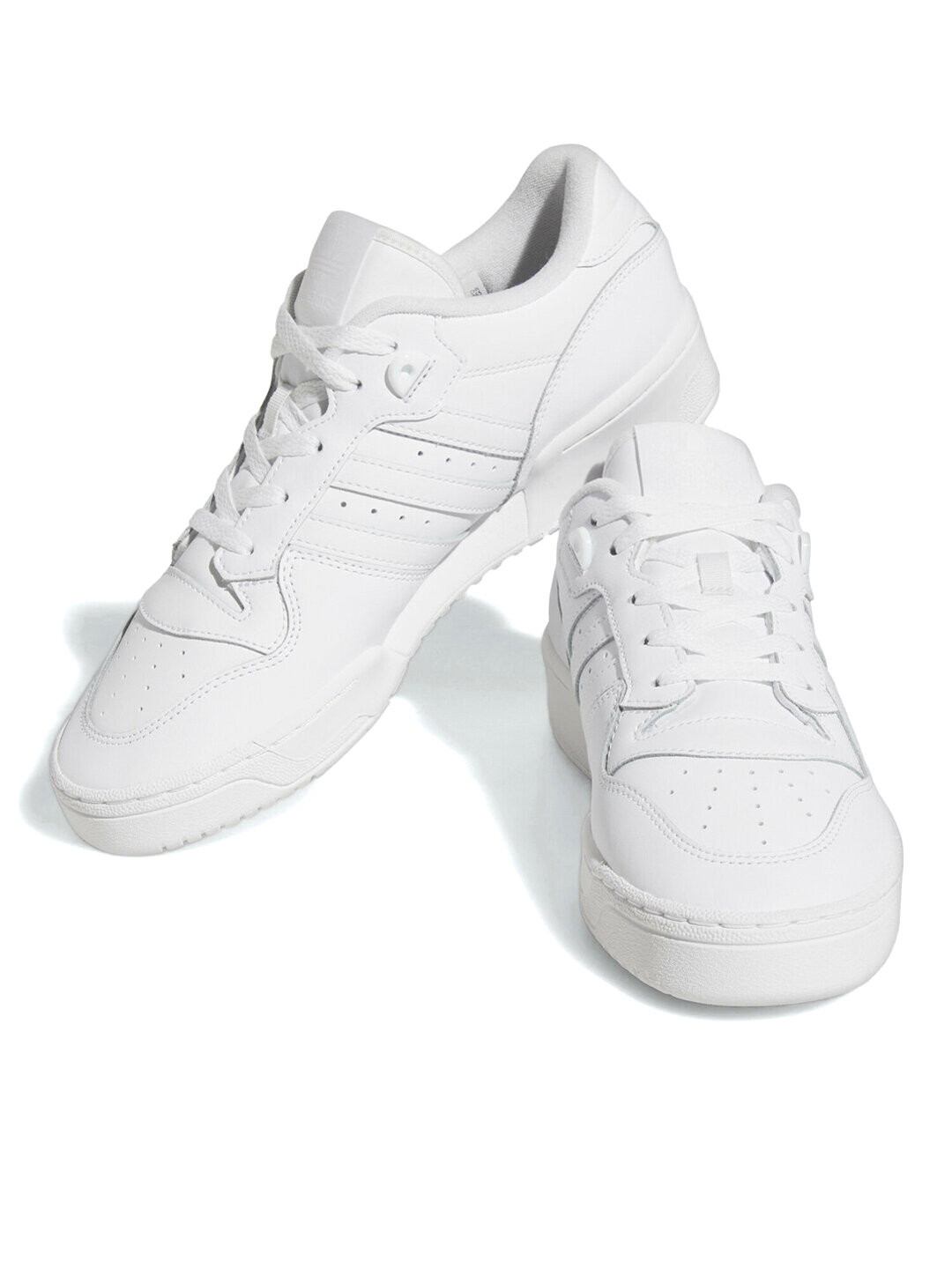 Кеды adidas Originals Rivalry Low, размер 7,5 UK, Cloud White / Cloud White / Cloud White — фото 1