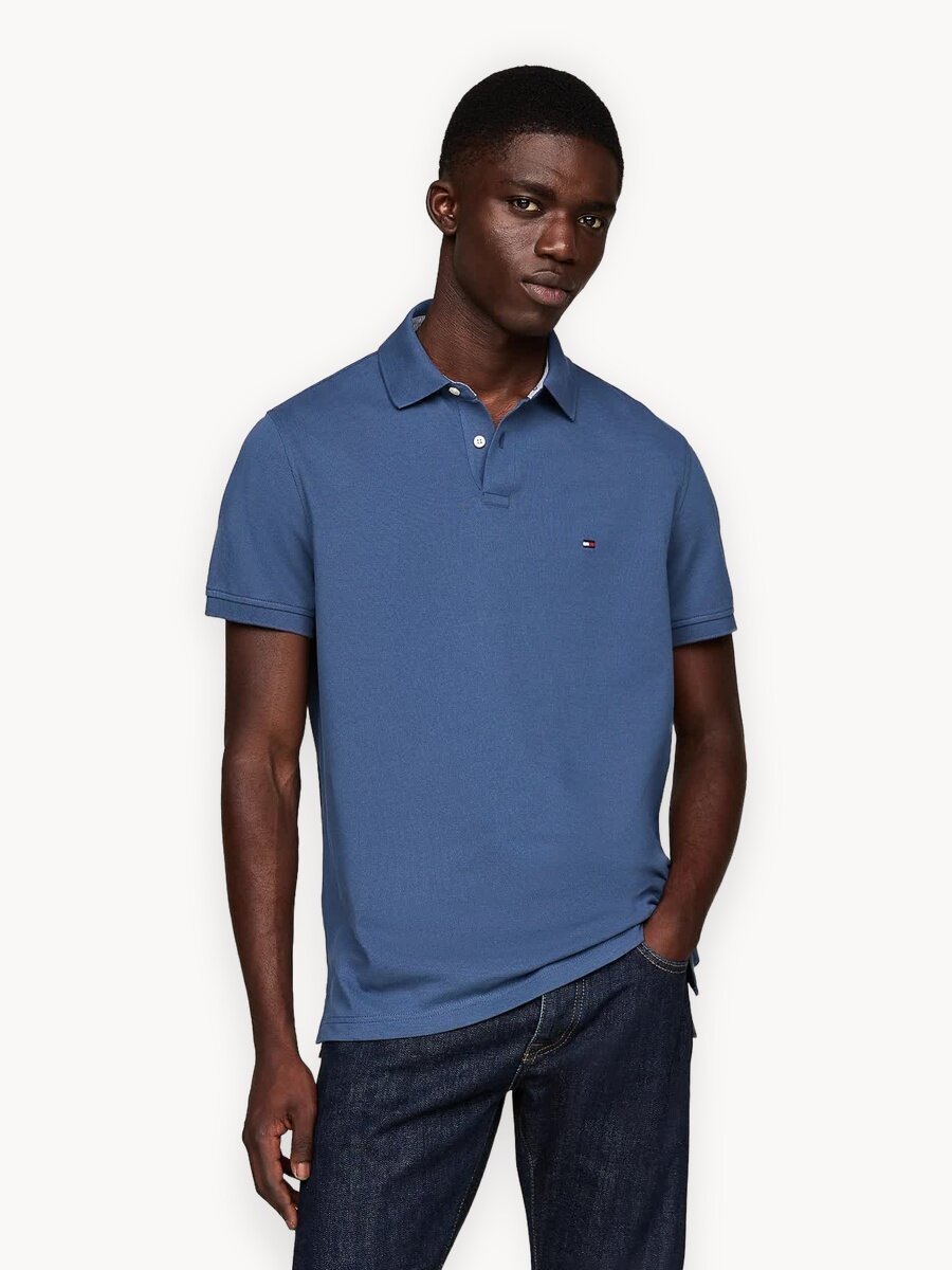 Поло TOMMY HILFIGER 1985 Сollection Regular fit Polo, размер M, синий
