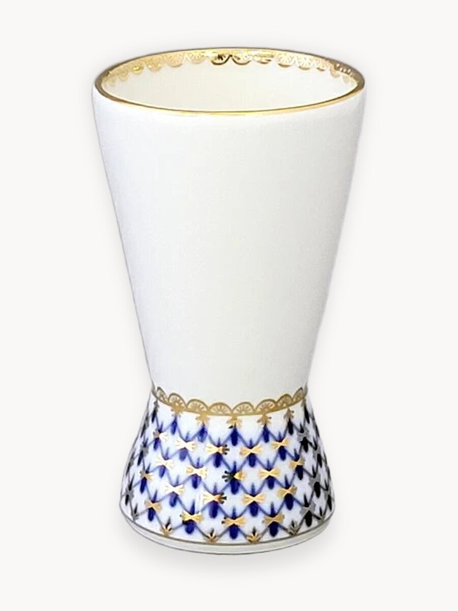 Салфетница (Ваза для салфеток) "Кобальтовая сетка", Императорский фарфоровый завод, высота 240мм