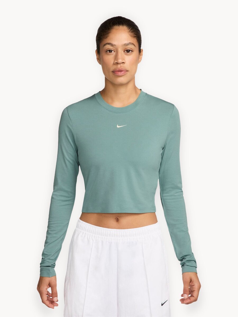 Лонгслив NIKE Chill Knit, размер XS , , мятный
