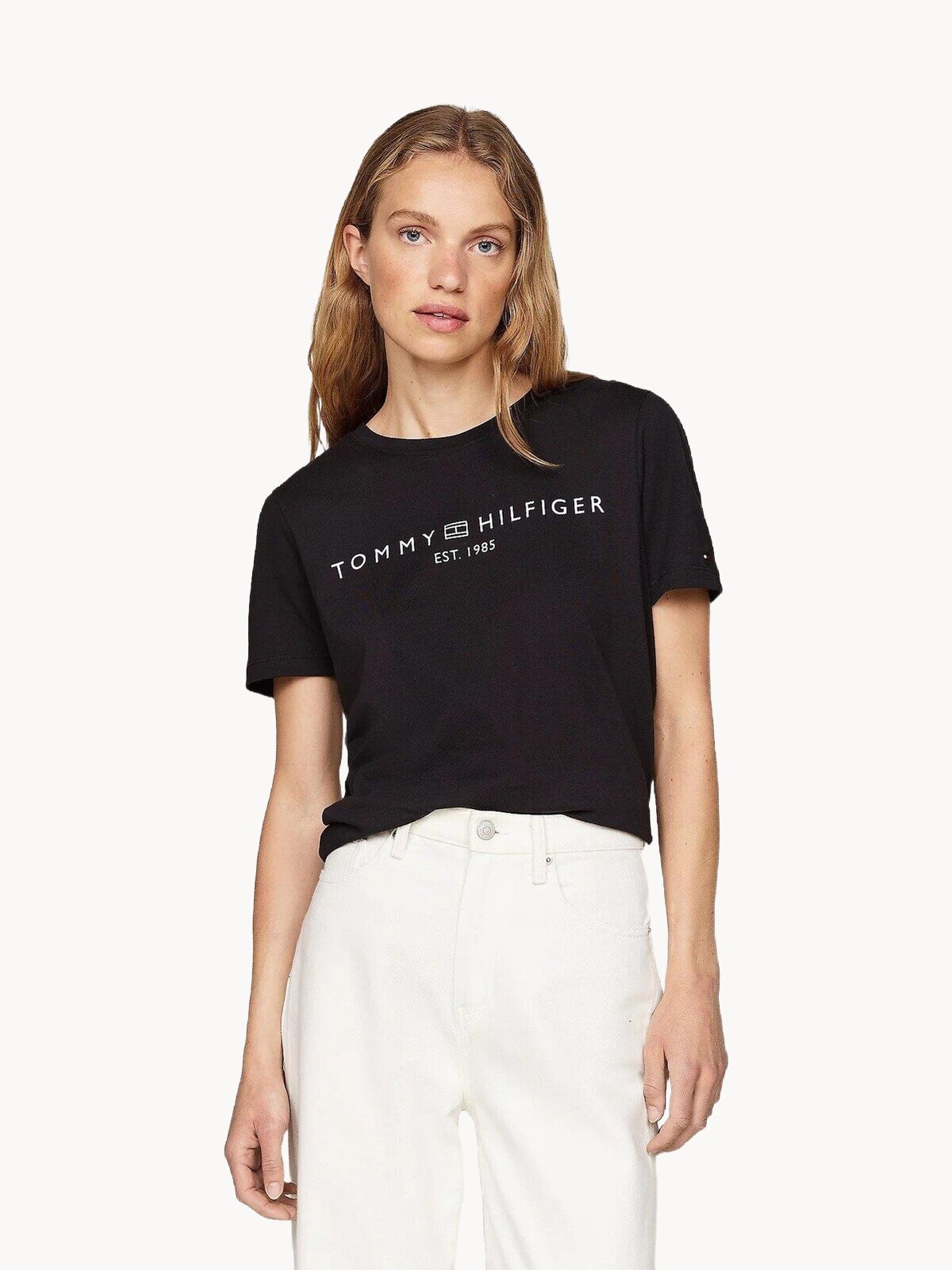 Футболка TOMMY HILFIGER, размер S, черный