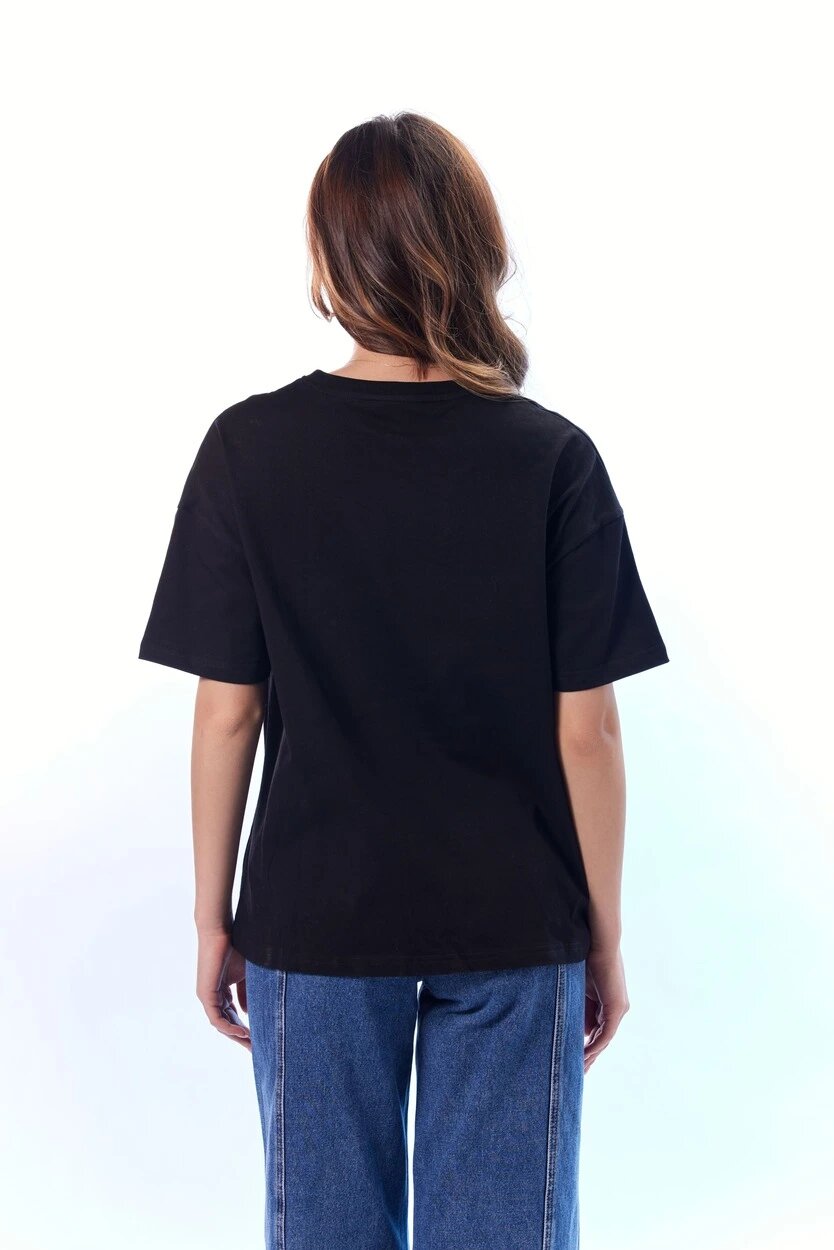 Футболка Selfie, размер XS, черный — фото 1