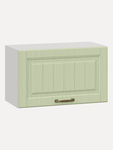 Изображение товара Кухонный модуль навесной, шкаф Флоренс, 60х29.6х36 см, Белый / Фисташковый структурный