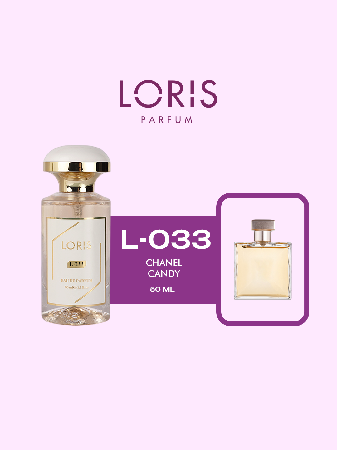 Женская парфюмерная вода "Loris Parfume" - Chanel – Candy, 50 мл, стойкость в течение дня