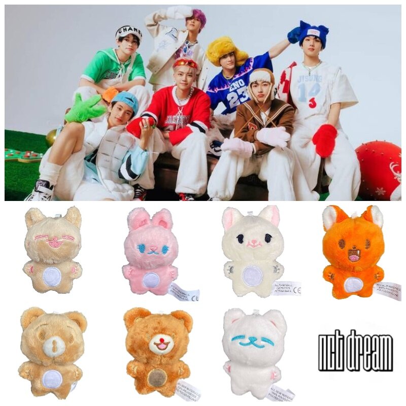 Мягкая брелок-игрушка NCT Dream Dreamy Version с изображениями Ренжуна, Марка и Хэчан — фото 1
