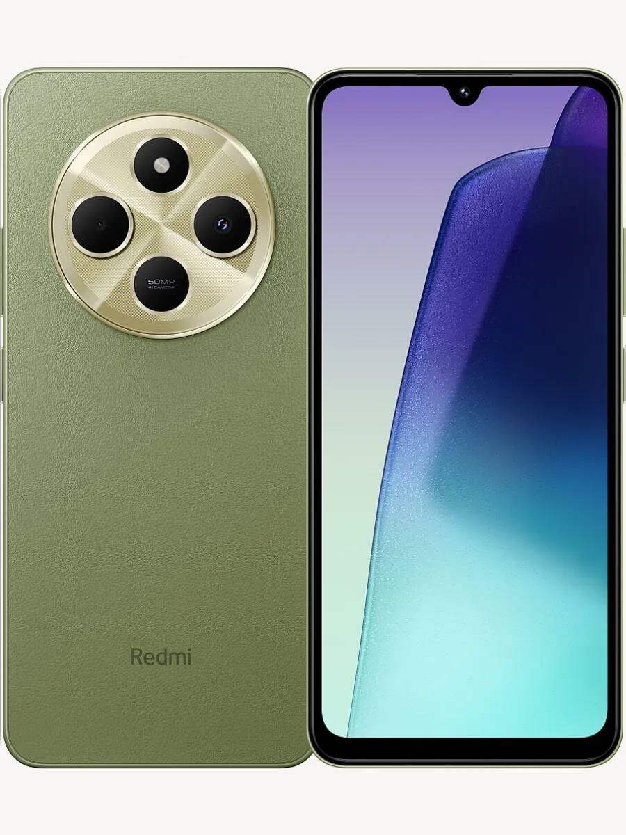 Смартфон Xiaomi Redmi 14C NFC 8/256 ГБ Global, Dual nano SIM, зеленый (Sage Green)