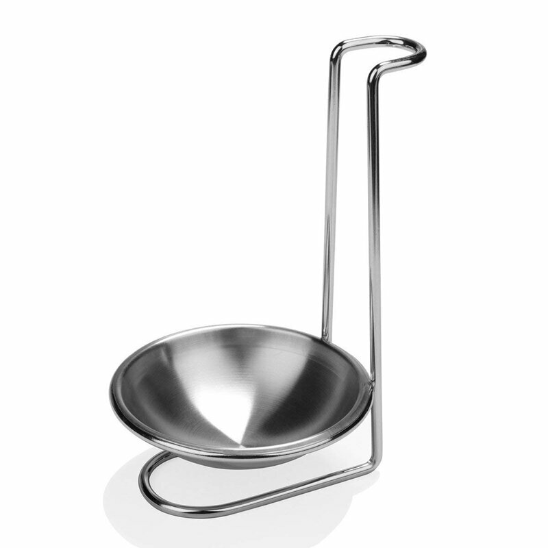 Подставка из нержавеющей стали Sn Rest Holder вертикальная длинная ручка для суповых половников подставка для половника суповой половник