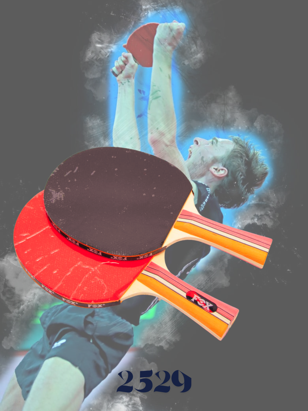 Ракетки для настольного тенниса-LOKI 2529 — фото 1