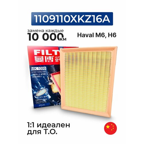 Фильтр воздушный Haval M6, H6 Hover Хавал М6 Ховер / 1109110XKZ16A