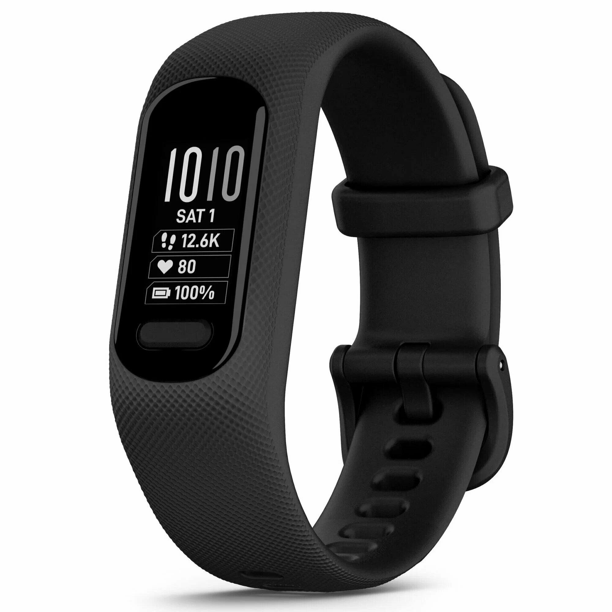 Умный браслет Garmin vivosmart 5, черный, полимерный корпус, силиконовый ремешок