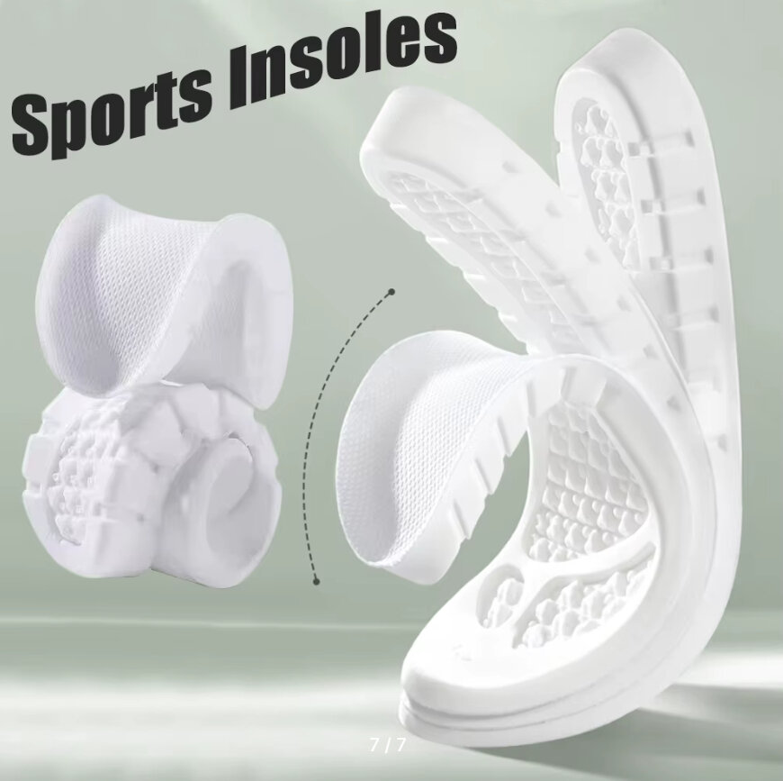 Стельки с эффектом памяти Memory Foam, 3 модели, Белый, 35/36 — фото 1