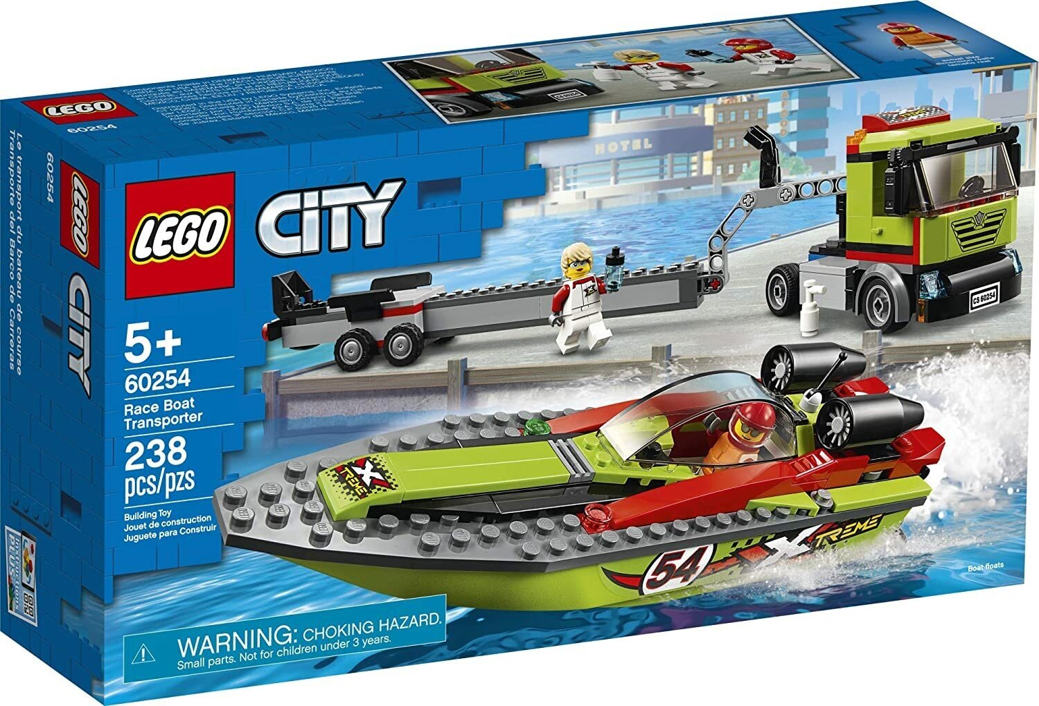 Конструктор LEGO City 60254 Транспортировщик скоростных катеров