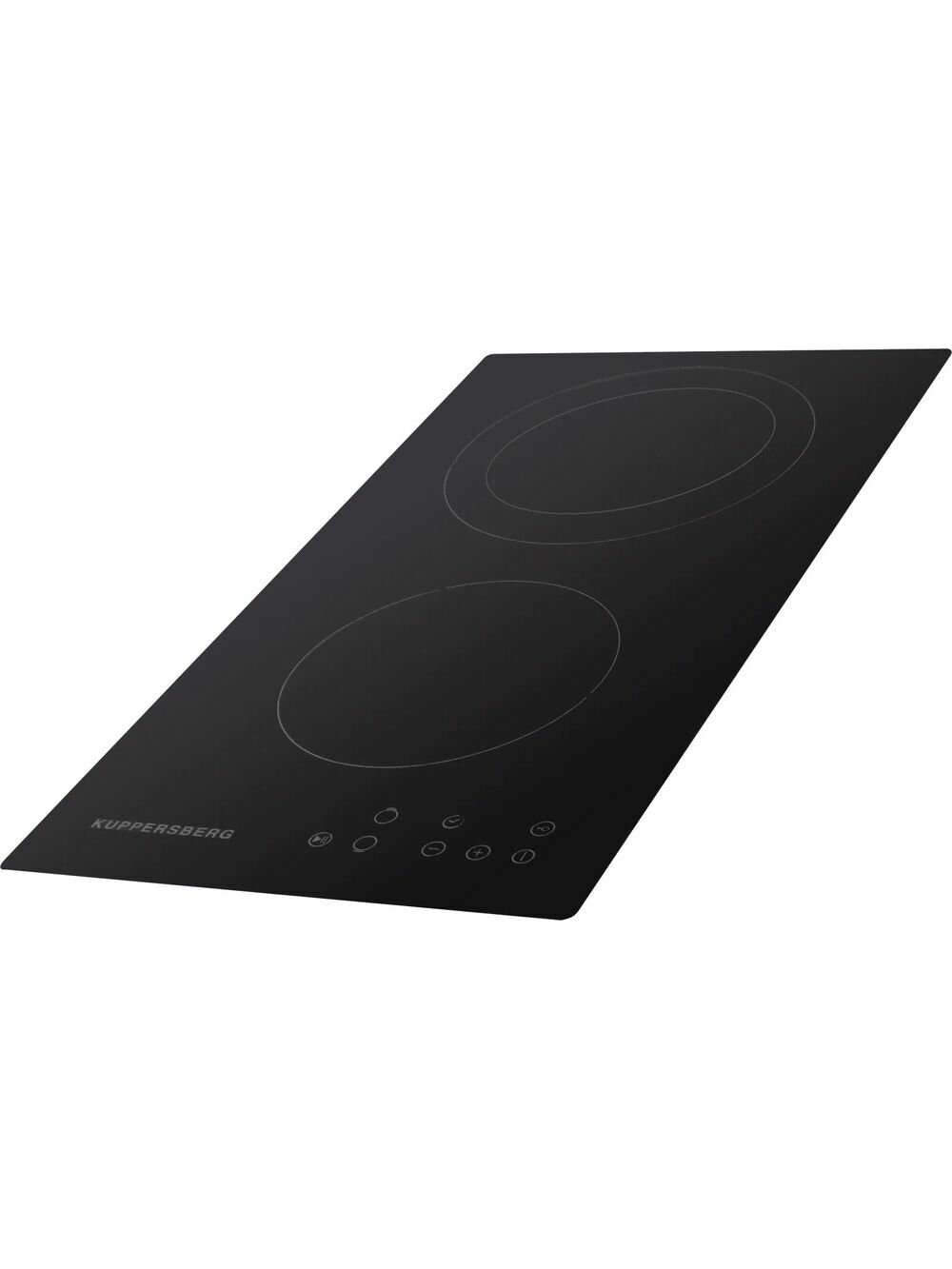 Электрическая варочная панель Kuppersberg ECO 302, встраиваемая, 2 конфорки, стеклокерамика, сенсорное управление — фото 1