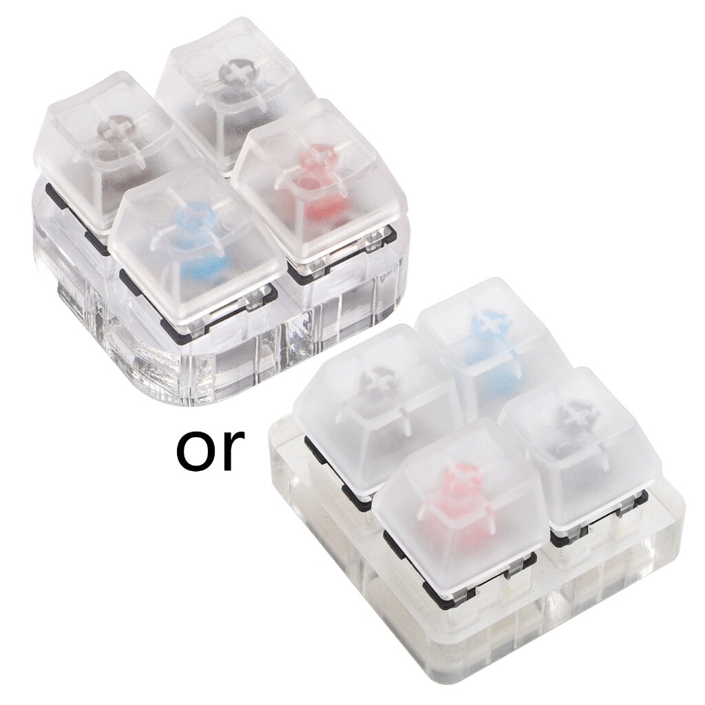 4 для Инструмента Тестирования Колпачков клавиш Gateron MX Switches Keyboard Tester Kit Прозрачные Колпачки Для Ключей Пробоотборник Печатной Платы Механическая Клавиатура