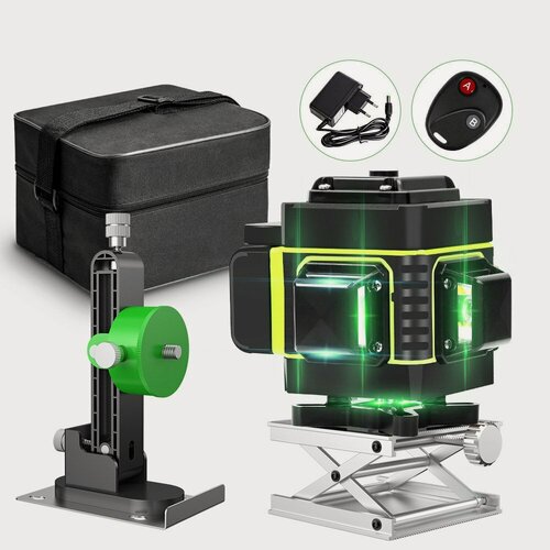 Изображение товара Лазерный уровень Hilda 3D 12 Lines с дисплеем, нивелир, черный