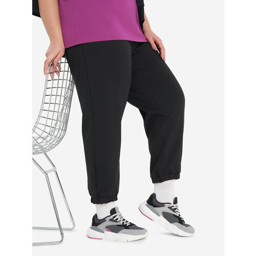 фото Брюки джоггеры demix w d plus size pants, размер 58/60, черный