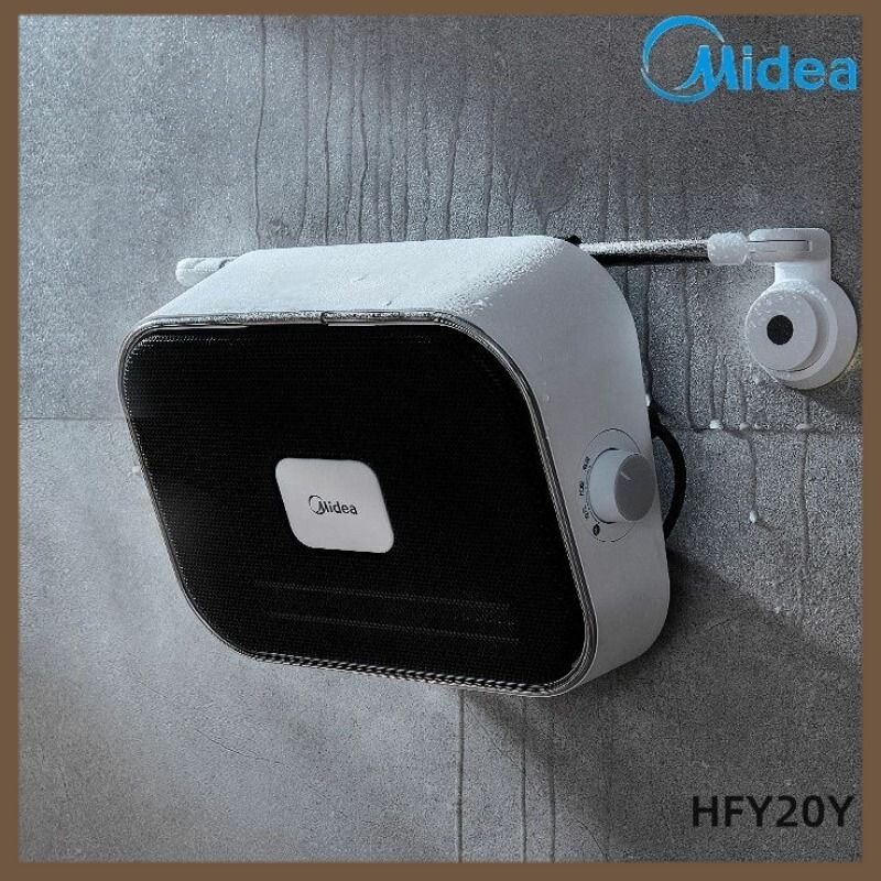 Тепловентилятор Midea HFY20Y настенный механический защита от перегрева