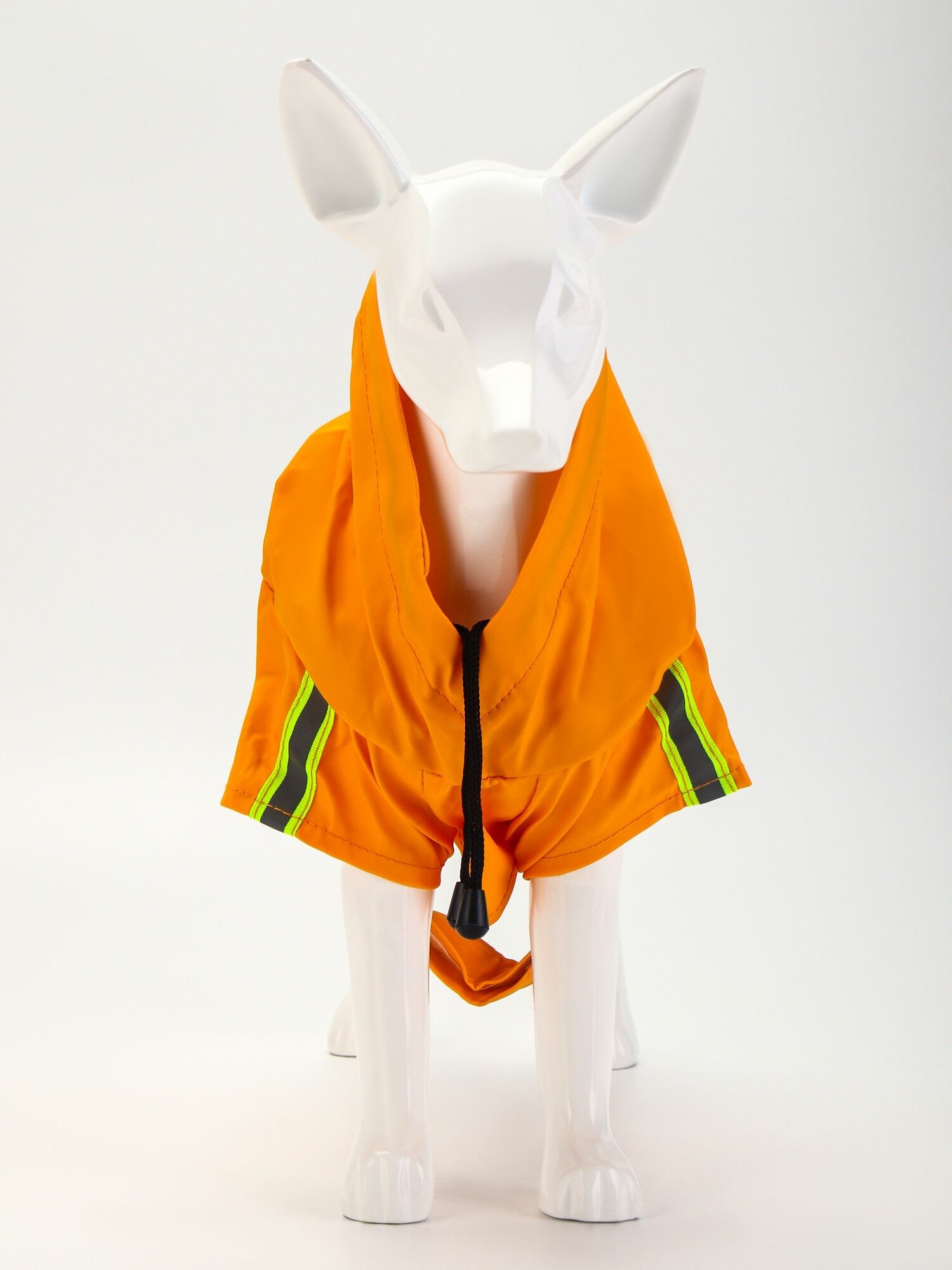 Куртка для собак с подкладом, размер S(ДС 25, ОГ 34 см, вес 2-4 кг), оранжевая