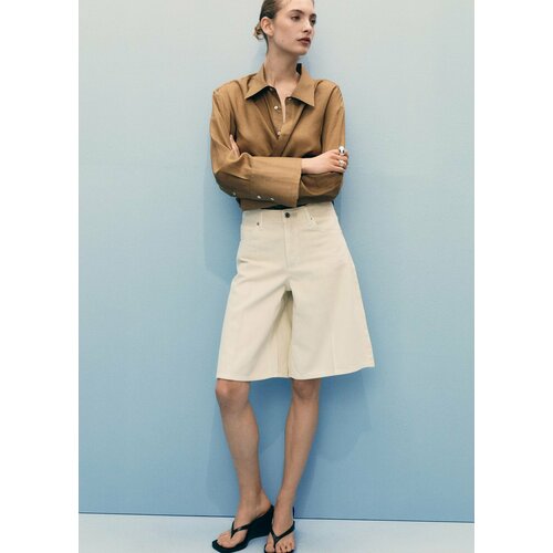 фото Бермуды mango outlet бермуды, размер 36 eu, белый