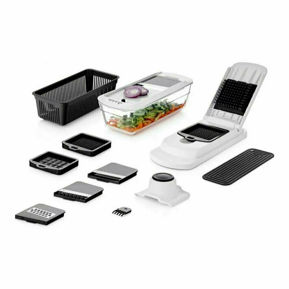 Овощерезка ручная многофункциональная с контейнером для запекания и насадками, Walmer Home Chef Pro