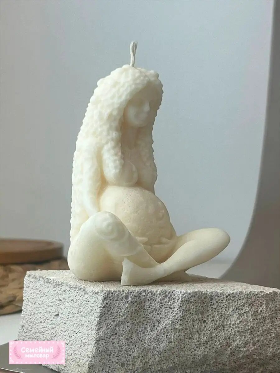 Силиконовая форма / молд для свечей и мыла Мать земли — фото 1