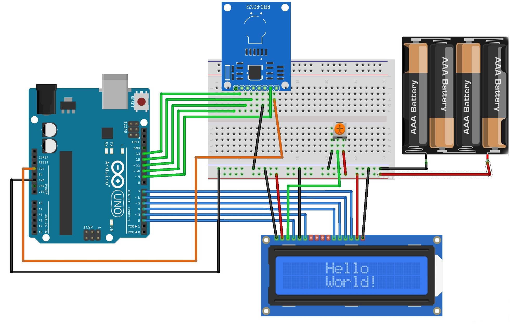 Набор для изучения робототехники Arduino Starter Kit RFID, с модулем считывателя меток — фото 1