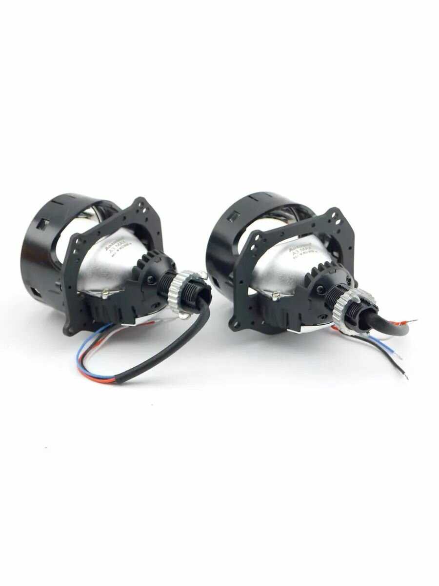 Оригинал Би лед линзы 3 дюйма авто Aozoom A3 MAX (New 2025), 12V, 5500k, BI LED линзы 3.0, модули 2шт. — фото 1