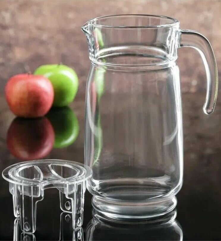 Кувшин Pasabahce Aguatic, стекло, пластик, 1650 мл, с крышкой — фото 1