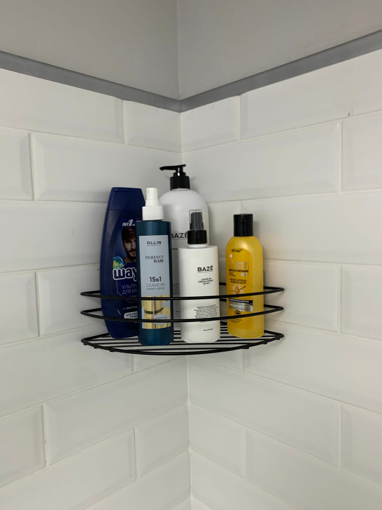 Полка в ванную комнату 1 ярусная 10х20х20см