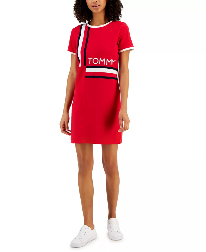 Платье TOMMY HILFIGER, размер XS, красный