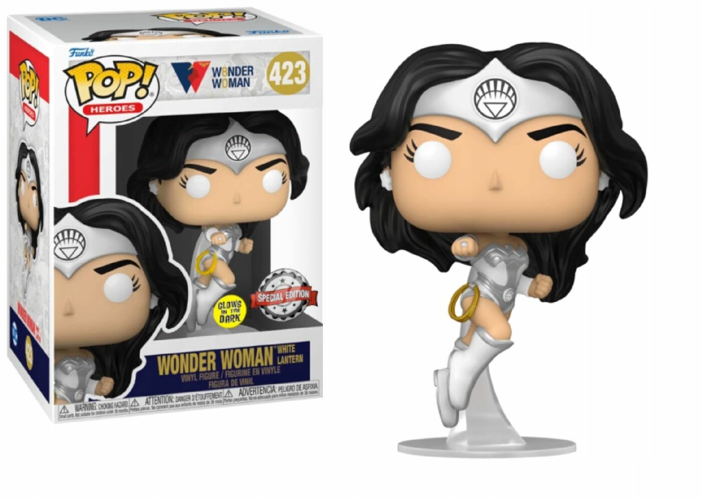 Фигурки Funko Pop Heroes - Коллекционная фигурка DC COMICS Чудо-женщина, светится в темноте - Фанко 423