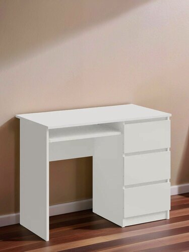 Изображение товара Стол компьютерный "Челси" Белый глянец холодный / Белый