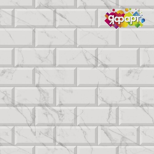 Изображение товара 2шт - Кухонный фартук на стену "Бельканто-мрамор" 3000x600мм (Декоративная панель с термопереводом)