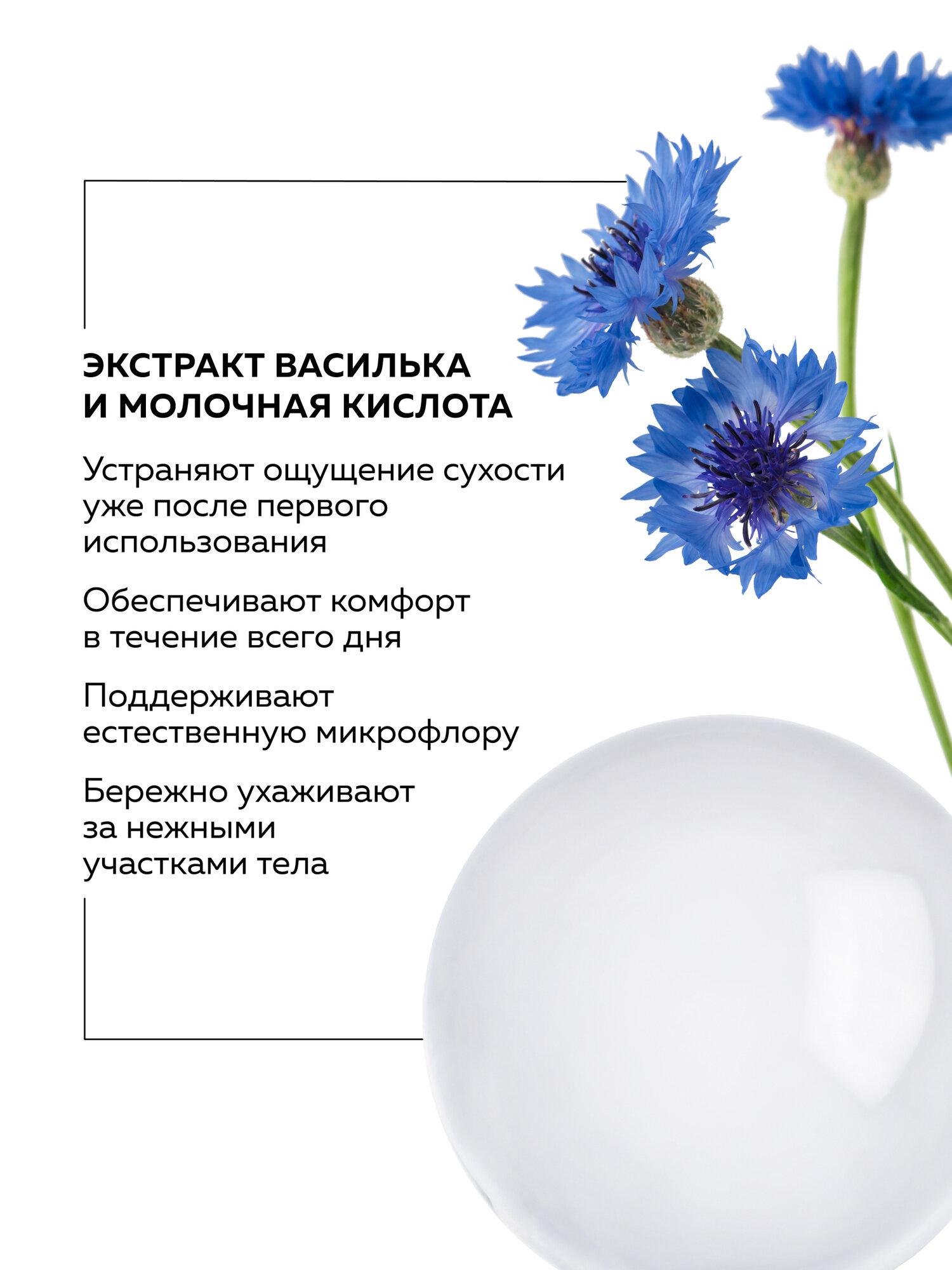 Изображение Гель для интимной гигиены GREENNOVA экстракт василька и молочная кислота 1000 мл