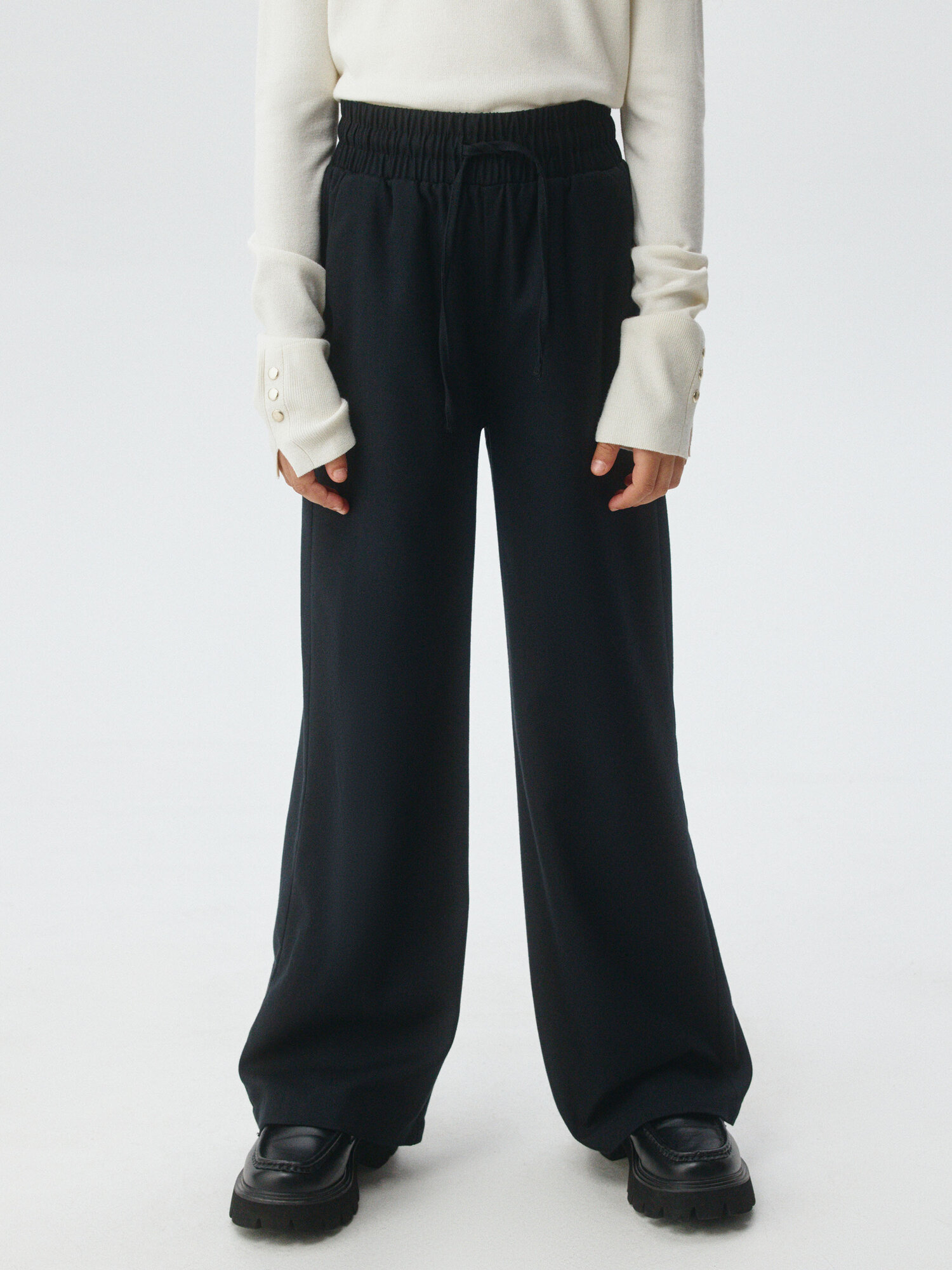 Брюки классические Sela размер 158 черный