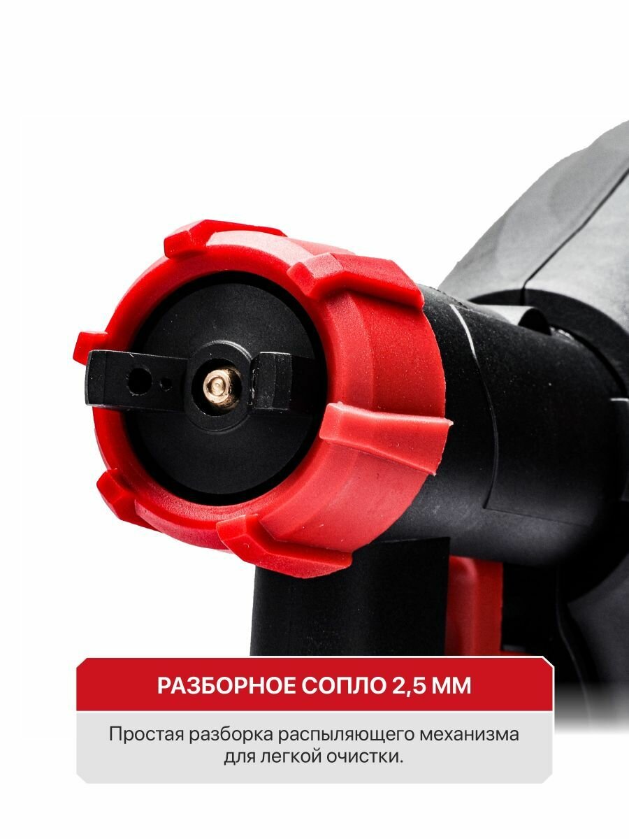 P.I.T. Краскопульт электрический 550Вт, 700 мл/мин, 800мл — фото 1