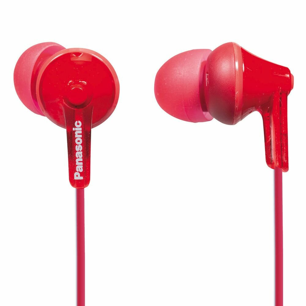 Наушники Panasonic RP-HJE125E-R, проводные, с RGB-подсветкой, красные