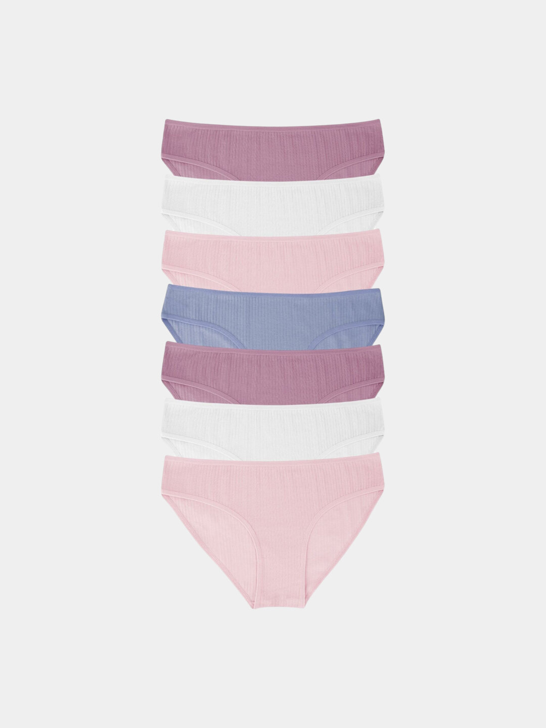 Трусы Dominant Набор женских трусов Dominant, хлопок, эластан, 7 штук, комплект из 7 шт., размер m, розовый — фото 1