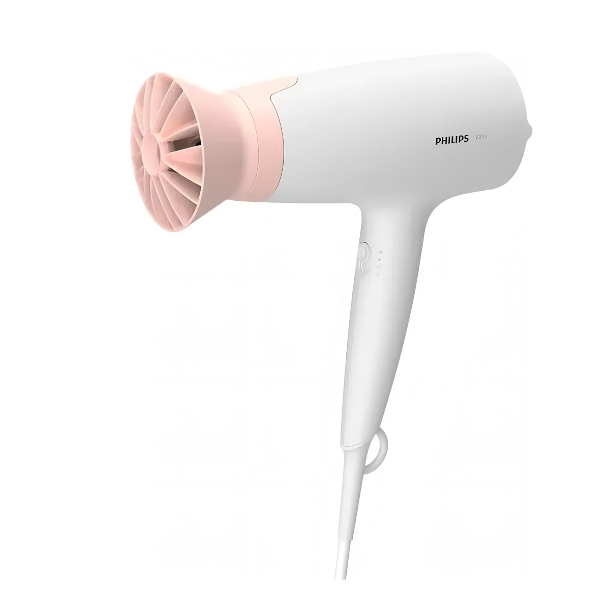 Фен Philips BHD300, 1600Вт, холодный воздух, петля для подвешивания, белый/розовый