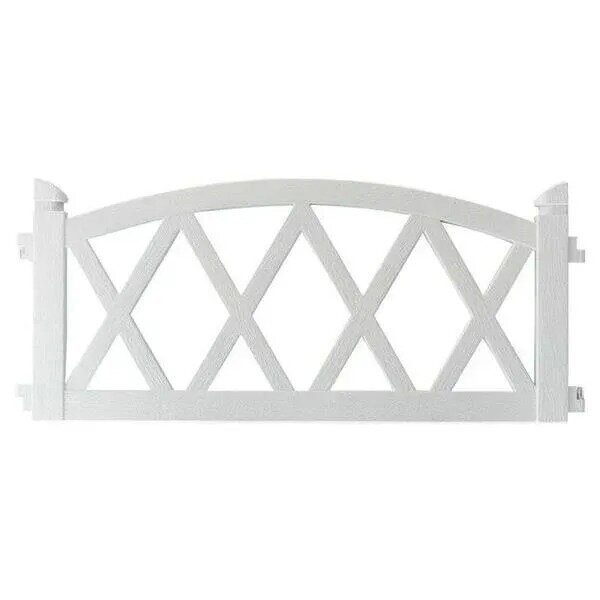 Ограждение Арка 240x26 см цвет белый