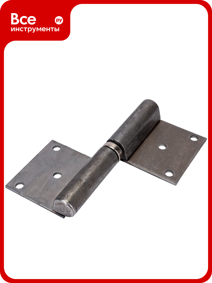 Гаражная петля на площадке Левша 140x20x47 под крепеж левая У1-9200. Wл