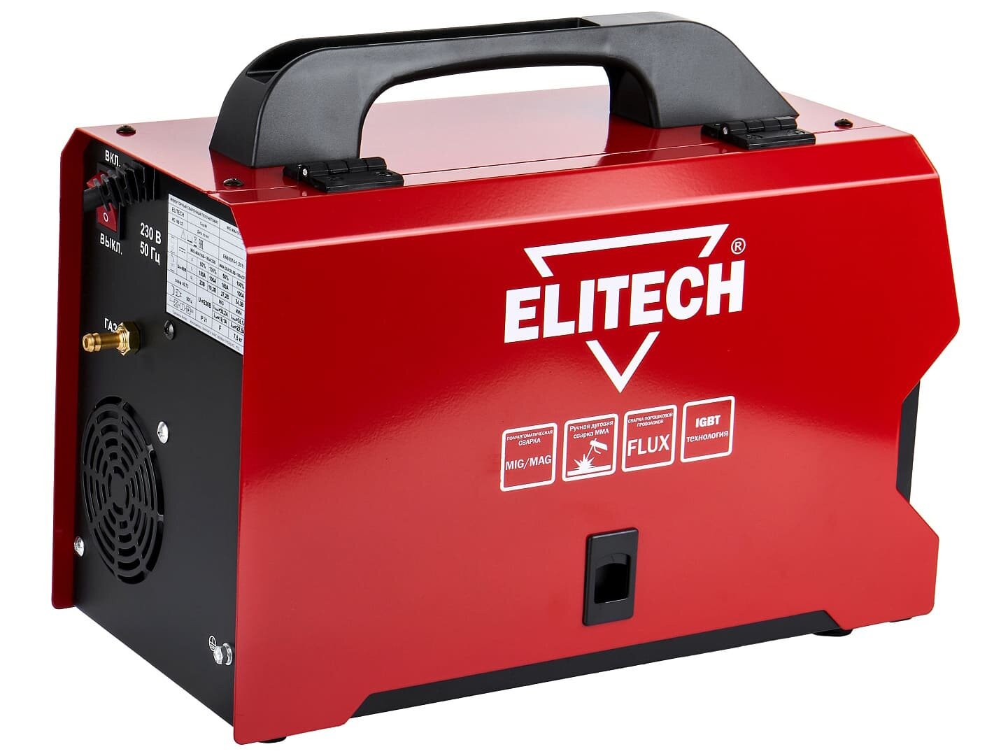 Сварочный полуавтомат Elitech ИС 180 СП (MMA, MIG/MAG, с газом и без) — фото 1