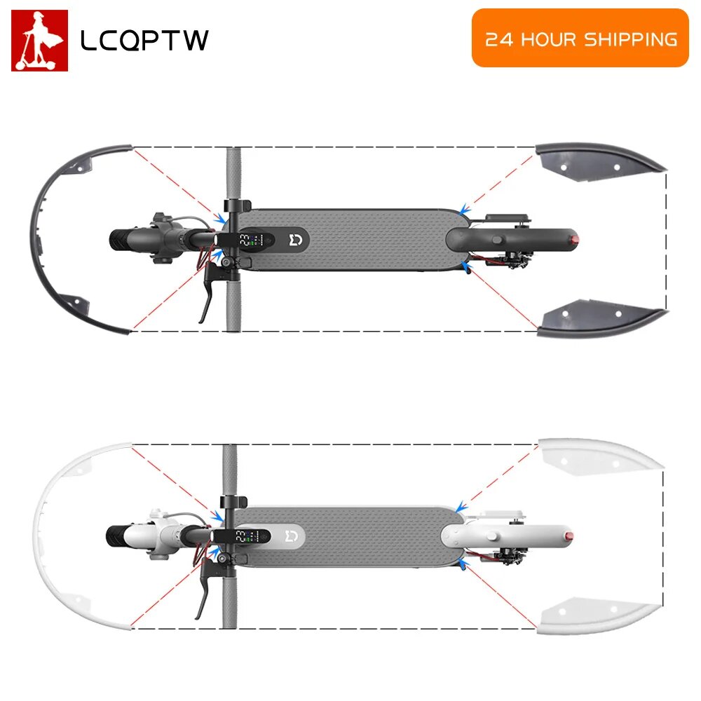 Картинки Защитный бампер, передние и задние полосы, клейкая лента для Xiaomi Mijia M365 MI M365, запчасти для электроскутера, скейтборда, Черный